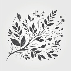  flower and leaves background collection