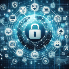 Abstract geometric background Scene 3D Rendering. cyber space fantastic scene in virtual reality.