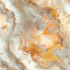 Abstract Marble Pattern with Golden Glitter