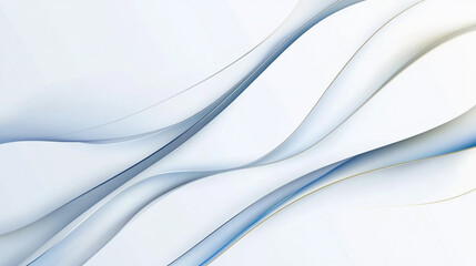 Obraz premium abstract white luxury wave gold line white background.