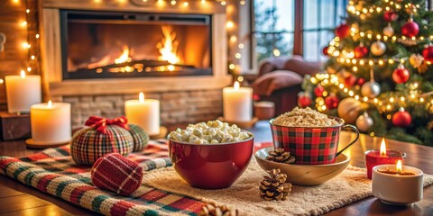 Celebrate the start of a new year with a cozy movie night at home, surrounded by festive treats, decorations, and holiday cheer.