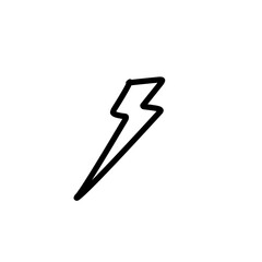 lightning line icon