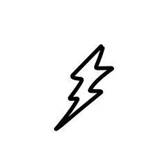 lightning line icon