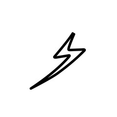 lightning line icon