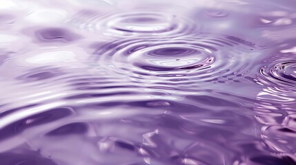 Purple water with ripples.