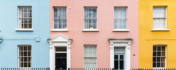 Regency architecture, refined elegance, selective focus, early 19th-century style, ethereal, silhouette, London townhouse