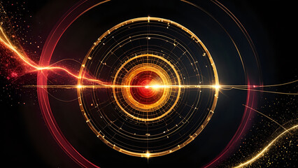  Abstraktion der Lebenskraft des Chakra 16x9. Hintergrund f&uuml;r das Design 7.