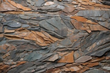 Multi-colored granite rock