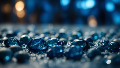 Textured with blue curly shapes background.