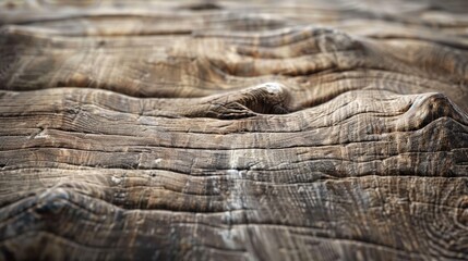 Weathered wood surface with natural grooves and aged texture creating an organic pattern, wooden texture background