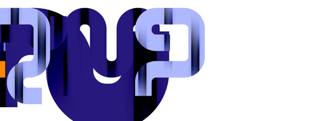 Dynamic waves, flowing lines, stripes vector geometric elements minimal pattern. Vector Illustration For Wallpaper, Banner, Background, Card, Book Illustration, landing page