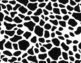 Black and white cow pattern background