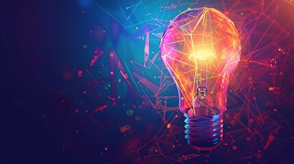 Bright Ideas for Business Innovation - Colorful Light Bulb Icon Design