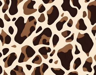big Cow hide seamless patternCow skin pattern with smooth background.