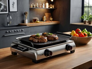 delicious meat on the grill-D2