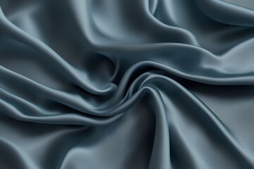 Fototapeta premium A cool slate blue silk fabric with a sophisticated sheen, AI Generated