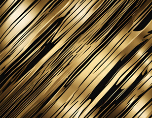 Elegant Gold Stripes with Black Background