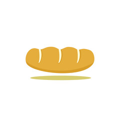 loaf of bread isolated illustration