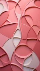 Fototapeta premium Digital pink artistic wave petals abstract graphics poster background