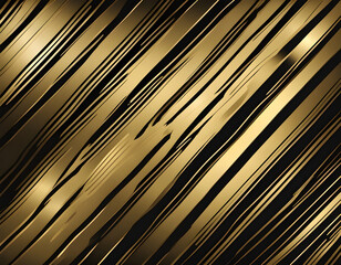 Elegant Gold Stripes with Black Background