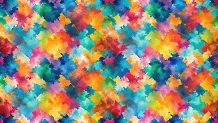 Seamless abstract paint chunk pattern background, artistic, colorful, vibrant, texture, backdrop, modern, abstract, design