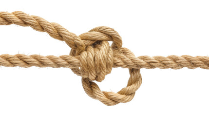 Obraz premium Isolated line rope knot PNG on transparent background