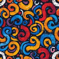 Abstract Swirls of Color