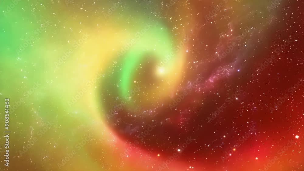 Poster a mesmerizing display of a distant galaxy illuminated by countless stars and colorful nebulae in the