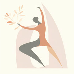 woman with long hair in bikini