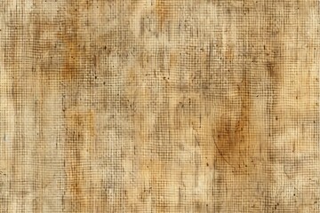 Fototapeta premium A close-up of a beige and brown canvas texture with a grid pattern.