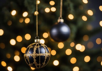 golden christmas ball