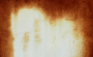Close-Up of Rust on White Metal Surface