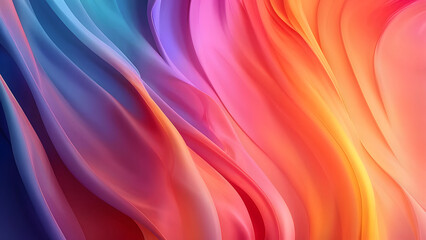 Obraz premium abstract colorful wavy layered paper background, colorful abstract psychedelic liquid and fluid background pattern, Abstract colorful background, Rainbow blurred texture, bright Abstract watercolor