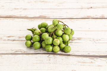 Raw ripe wild pea eggplant