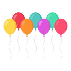 Balloon icon isolated on white background