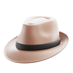 3D Trilby Hat