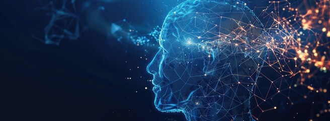 Digital Mind: Abstract Portrait of a Connected World