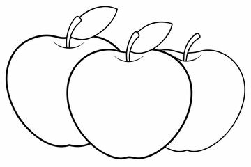 Easy coloring page for children with black line, vector illustration 