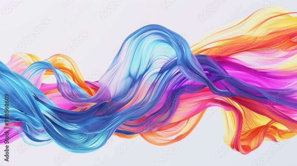 Aufkleber abstract background with colorful paint splashes. 3d rendering, 3d illustration.