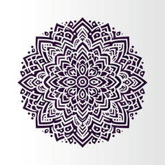 Ornamental mandala arabesque floral pattern islamic east style