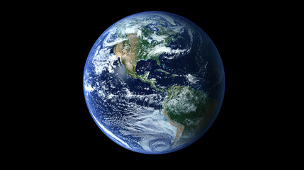 Fototapeta premium Earth from Space: A Global Perspective. Generative AI