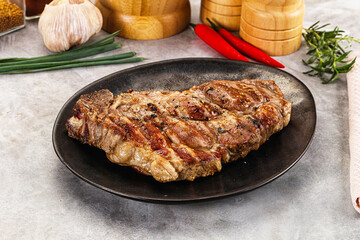 Grilled pork sirloin for dinner