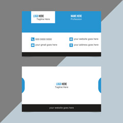 Flat design vector abstract creative business card design layout simple clean template creative business card