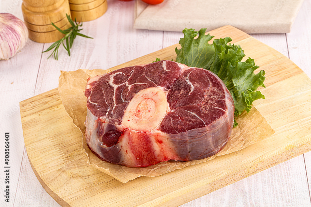 Wall mural raw beef ossobuco for roast