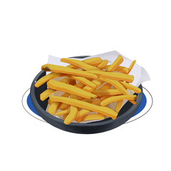 フライドポテト　皿付き