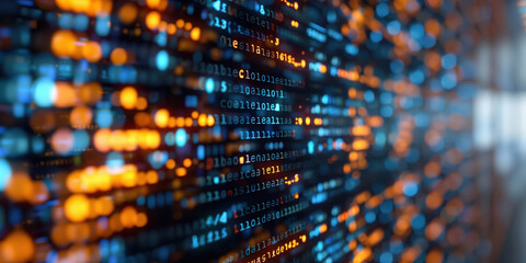 A close-up on the screen of a coders workstation.