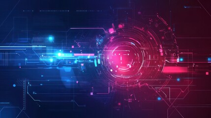 Obraz premium Futuristic Circuitry Background