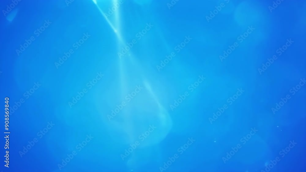 Poster an ethereal blue background with soft glowing bubbles, creating a tranquil and serene atmosphere thr