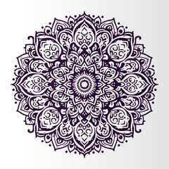 Ornamental mandala arabesque floral pattern islamic east style