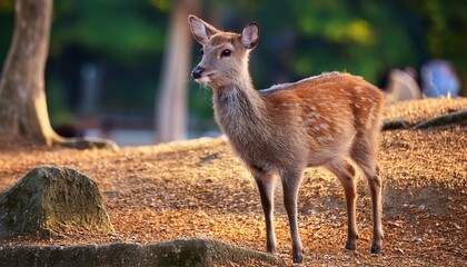 Fototapeta premium 小鹿のコピースペース1